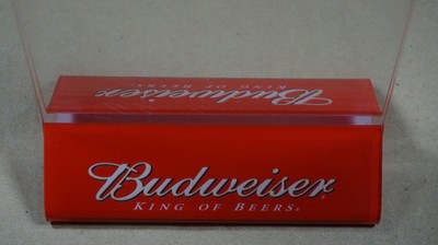 Budweiser Beer Acrylic Table Tent Great Condition Free Shipping