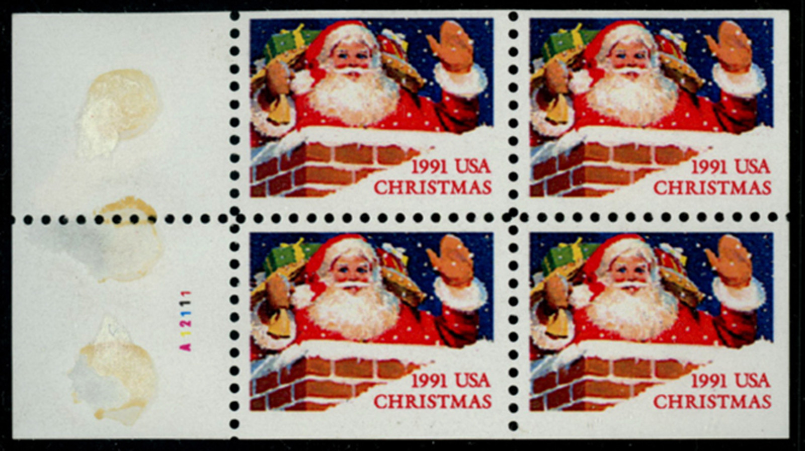 1991 Exploded Christmas booklet of 20 29c stamps MNH SC 2580-85 Combine Shipping
