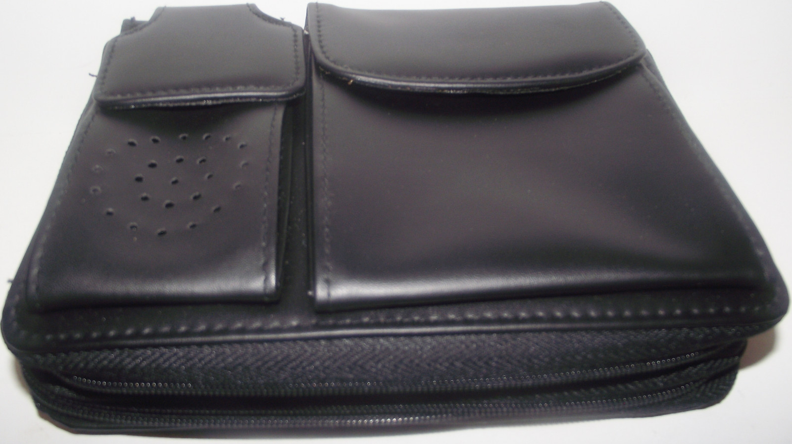 Personal Organizer Black Faux Leather River Ridge Address book Phone Holder NEW