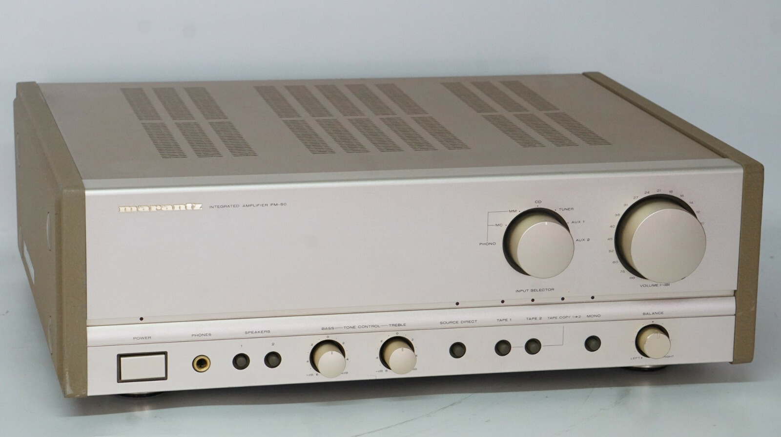 MARANTZ PM 50 Stereo Verstärker - Phono MM / MC - mit Seitenwangen