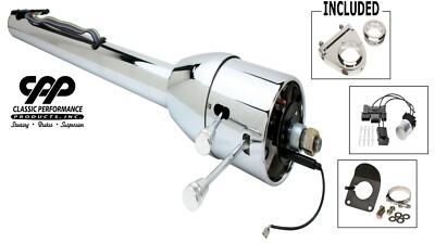 1947-54 Chevy GMC Truck CPP Deluxe Chrome Tilt Steering Column Floor Shift kit