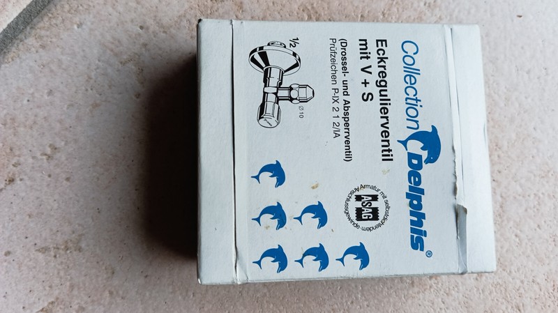 Eckregulierungsventil, Absperrventil Mit V+S, 1/2