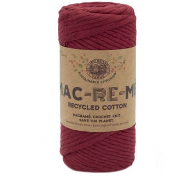 Lion Brand Mac-Re-Me Yarn-Red Velvet