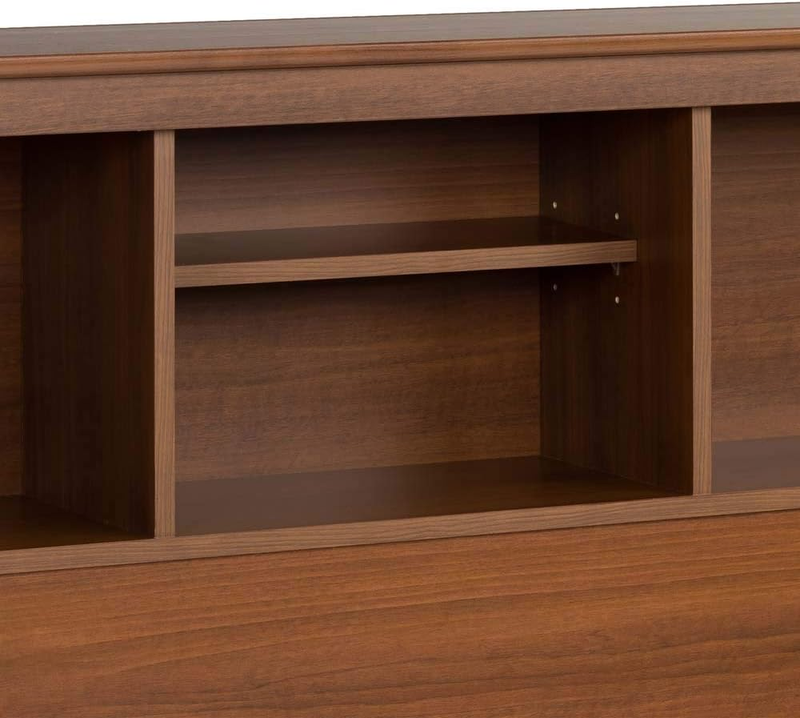 Prepac Stylish Full/Queen Headboard with 3 Compartments, Deep Bookcase Style Hea