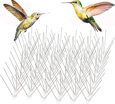 Bird Spikes for Small Birds, Bird Deterrent Spikes Stainless Steel Pigeon Spikes