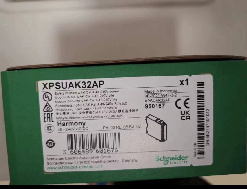 For New Schneider Xpsuak32ap Safety Relay With Box