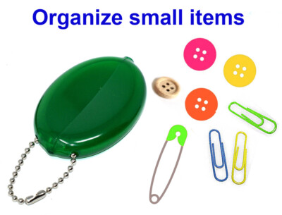 Oval Squeeze Purse 5 Unit Set | Holds Change or Small items Secure | Made in USA