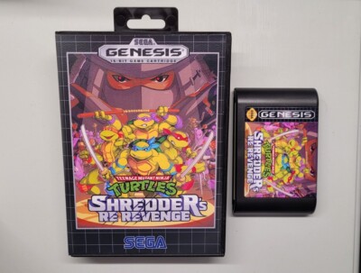 TMNT Shredder's Re-Revenge for Sega Genesis + case & artwork