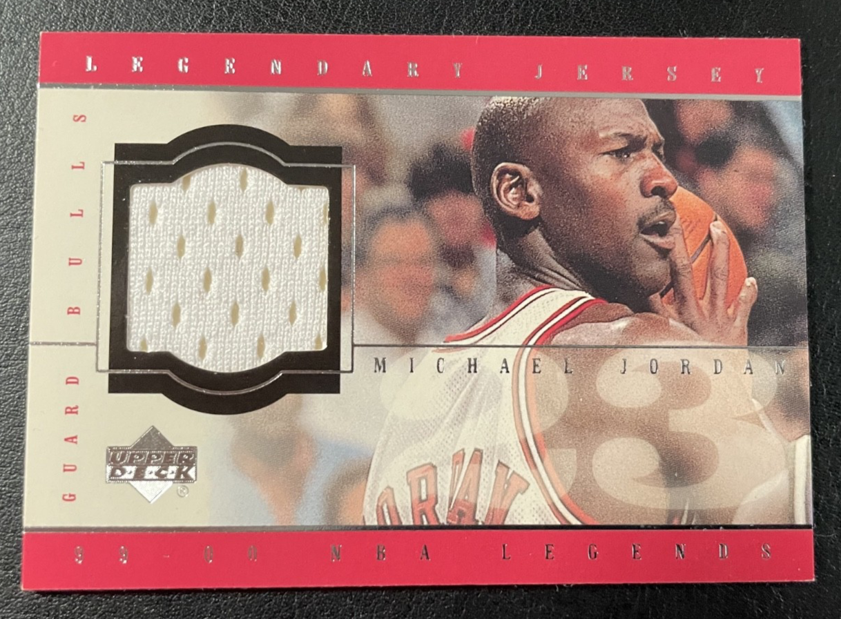 1999 UD Legends Legendary Jersey Michael Jordan Bulls GU Jersey