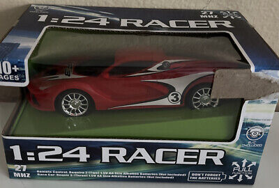 1:24 27 MHz Racer Remote Control Toy Car Red RIPPED PACK