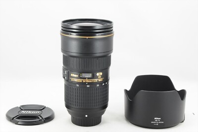 Nikon NIKKOR AF-S 24-70mm F/2.8 E ED VR Lens + Hood Excellent+ in Box #9132NF