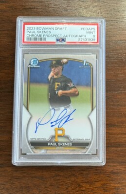 2023 Bowman Draft Chrome Prospect Auto Paul Skenes PSA 9 Rookie Of The Year?