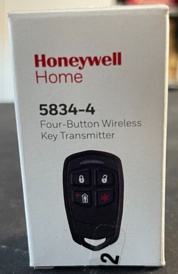 Brand New Honeywell 5834-4 4-Button Wireless Key Fob