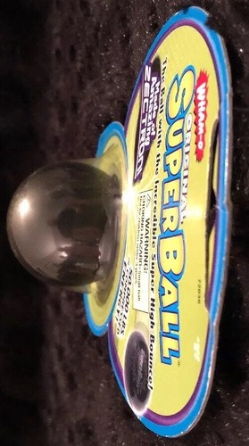 Wham-O Original Super Ball Black. Made Of Amazing Zectron Ages 5+ NIP 2006