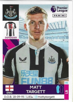 panini premier league 2022 - squad updates - U29 - Matt Targett (Newcastle)