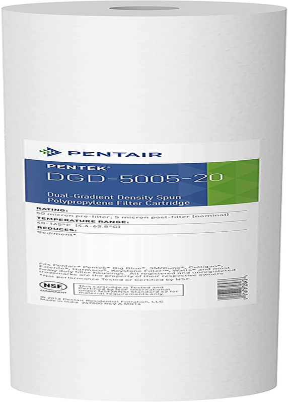 Pentair  DGD-5005-20 Big Blue Water Filter, 20-Inch Whole House Sediment Filter