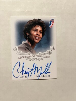 2007 Rittenhouse WNBA Legends of the Game Autograph Cheryl Miller