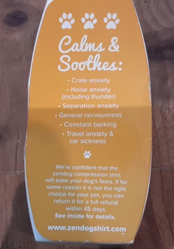 Zendog Calming Compession Shirt X Small New