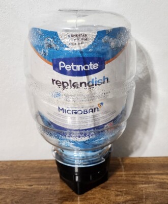 Replacement Bottle For Petmate Replendish Gravity Waterer With Filter
