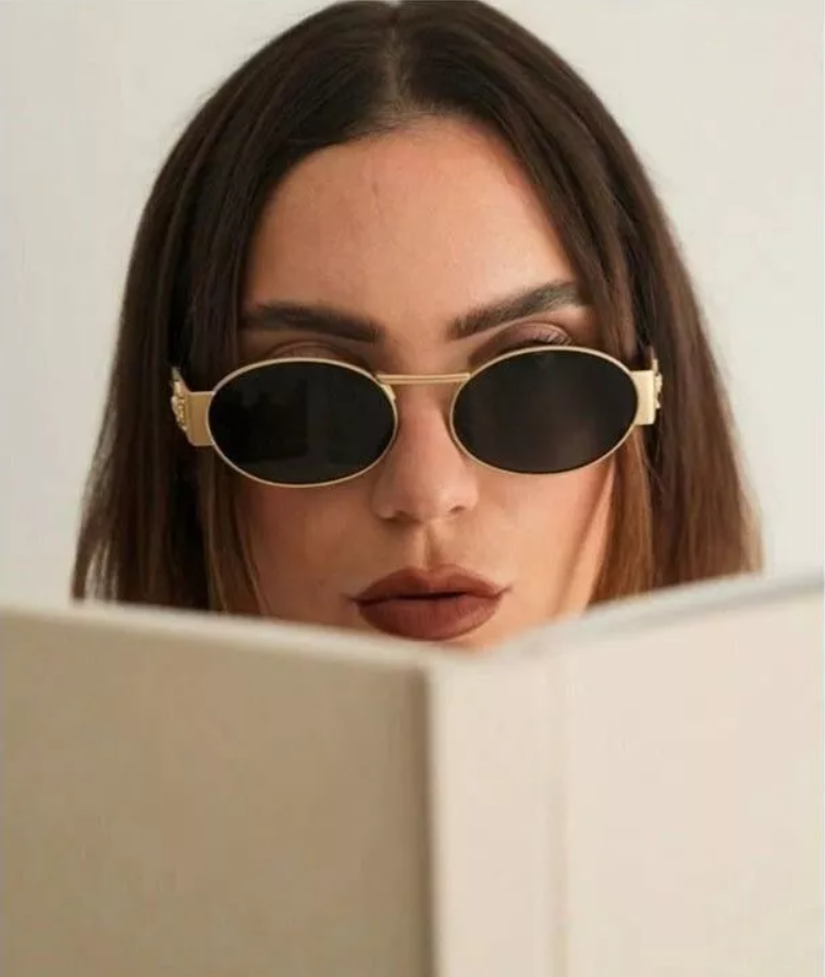 Pre-owned Versace Ve2264 Sunglasses – Stylish Matte Gold Frame With Bold Dark Grey In Gray