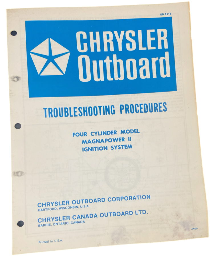 OB2115 Chrysler Outboard Troubleshooting Procedures Magnapower II Ignition Sys