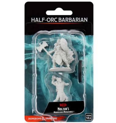 Half-Orc Female Barbarian - Nolzur's Marvelous Miniatures - Dungeons & Dragons