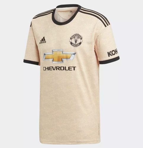 Мужская выездная футбольная майка Adidas Manchester United FC, лен