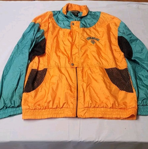 ジャケット・アウター [Vintage]90s 2way CrameShiny NylonJacket Vtg 90s VanGrack Nylon Jacket Windbreaker Neon Sz L | eBay