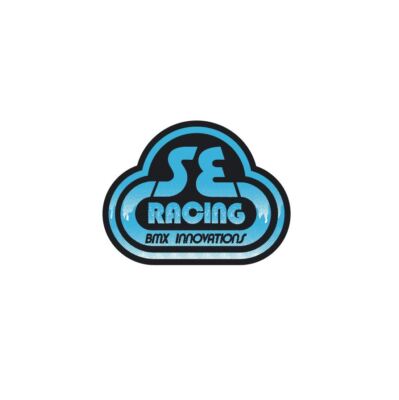 SE Racing head tube decal - Drippy Font - Blue/Black