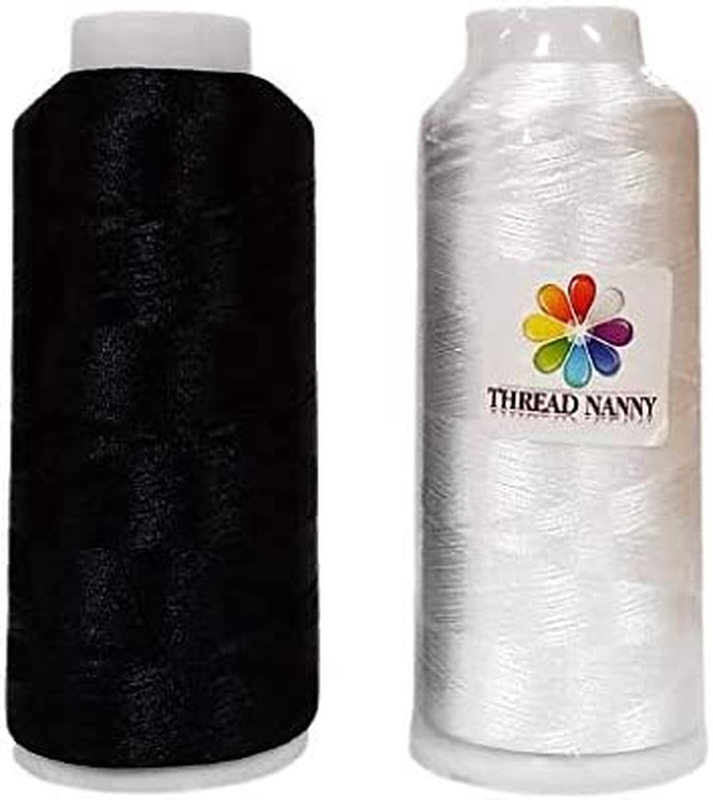 Huge 5500Yards Cone Spool Bobbin Thread White Machine Embroidery -  Brand