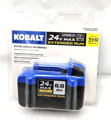 Kobalt 24v max extended run battery sale