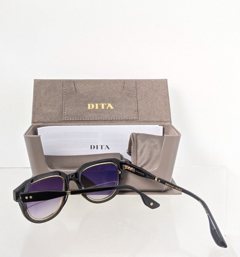 Pre-owned Dita Authentic  Sunglasses Varkatop Dts 707-a-01 Black Gold Frame Limited Edi In Gray