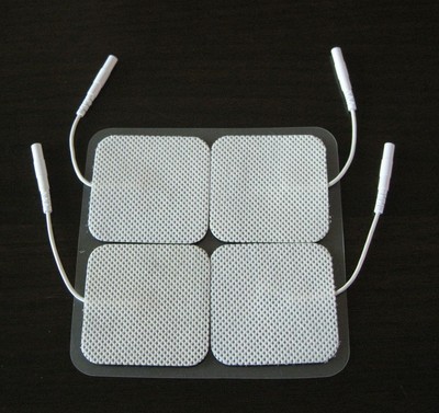 20 Electrode Pads EMS for Tens Massager 7000, 3000- Units 2x2 Inch White Cloth
