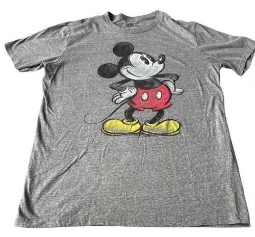 Disney Mickey Mouse Classic T-Shirt Adults Men Women - Gray