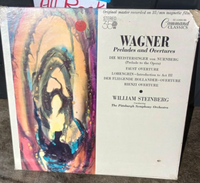 CLASSICAL  LP, WILLIAM STEINBERG, WAGNER PRELUDES AND OVERTURES, SEALED