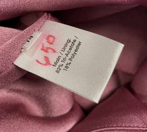 Pre-owned Alex Perry $2600  Women's Pink Strong-shoulder Open-back Gown Dress Size 14