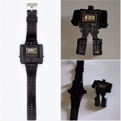 NEW Robot Transforming Watch (Transformer Style ) Color Black