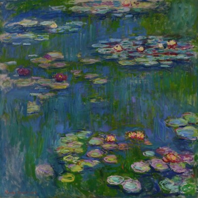 Water Lilies Claude Monet (1916) wall art poster print CANVAS 20''X20''