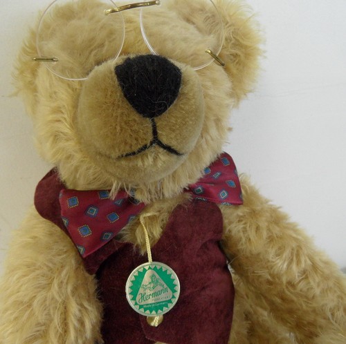 HERMANN'S 1. INTERNET BEAR German Mohair Growler Jointed Glass Eyes #45/250 RARE