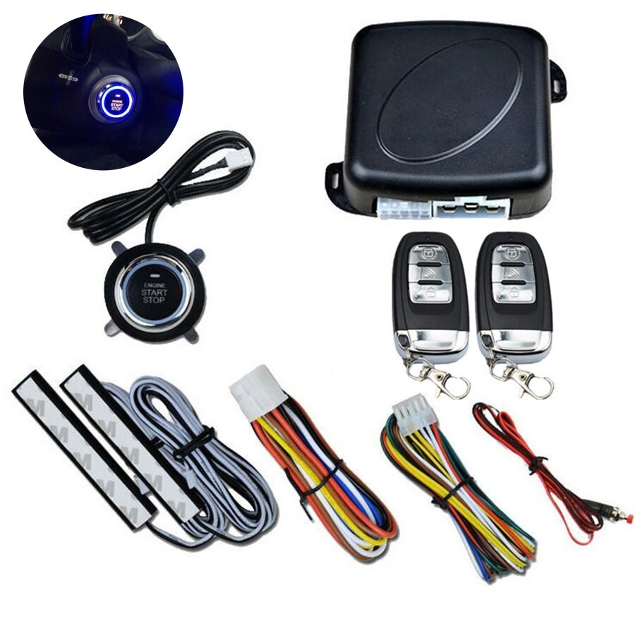 C6 Car Keyless Remote Entry Push Button Engine Starter Alarm Security System US