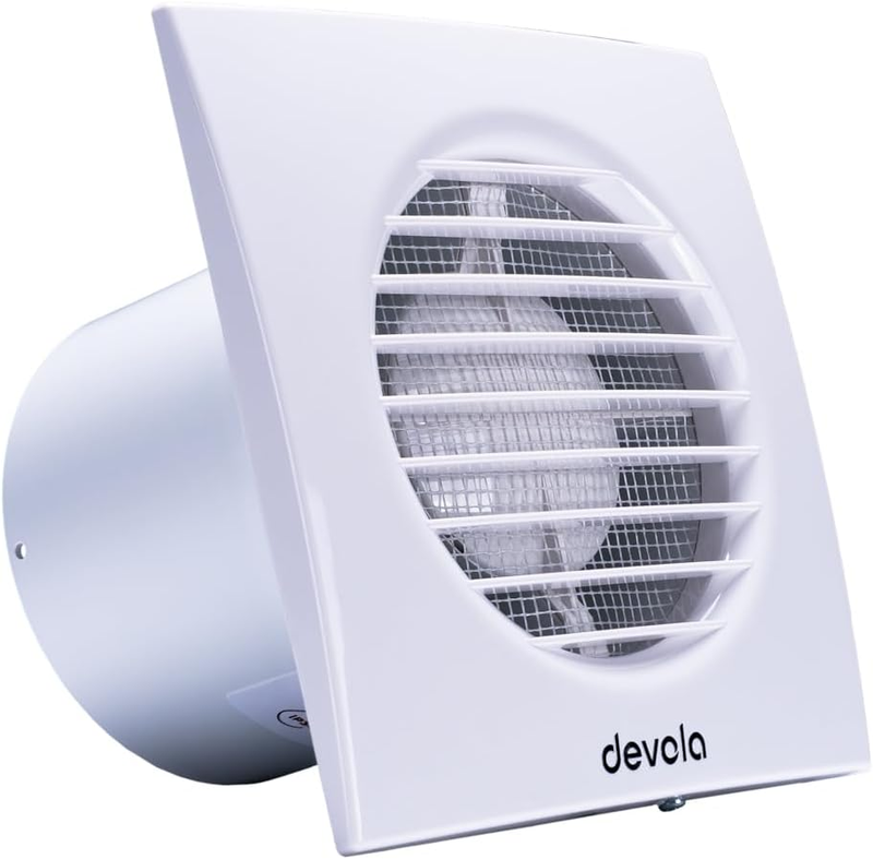 Extractor Fan with Pull Cord 100Mm, 4 Inch Bathroom Fan, Kitchen Fan, Made in Br