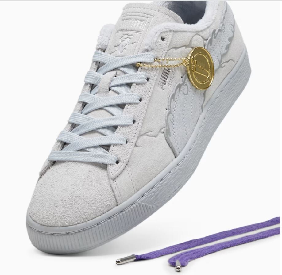Pre-owned Puma X One Piece Gear 5 Luffy Suede Sneaker White Gray Us7-11 396524 2024