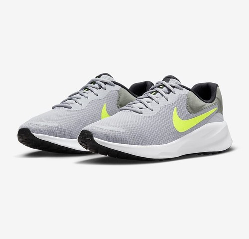 Nike Revolution 7 Men's Size 11.5 Grey / Volt FB2207-002