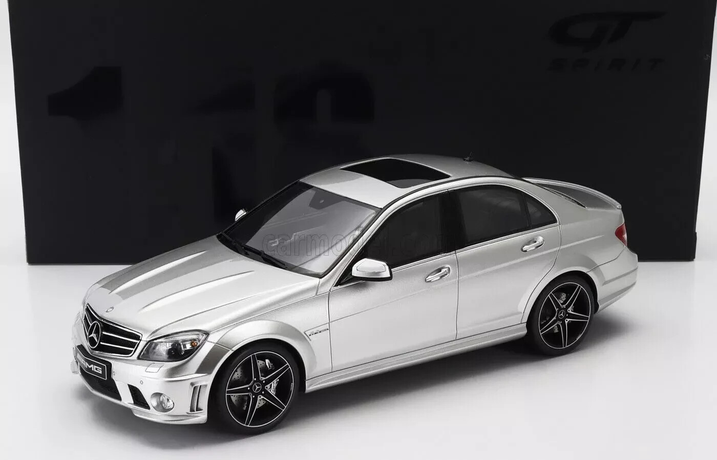 GT Spirit 2008 MERCEDES BENZ C-CLASS C63 AMG SILVER LE