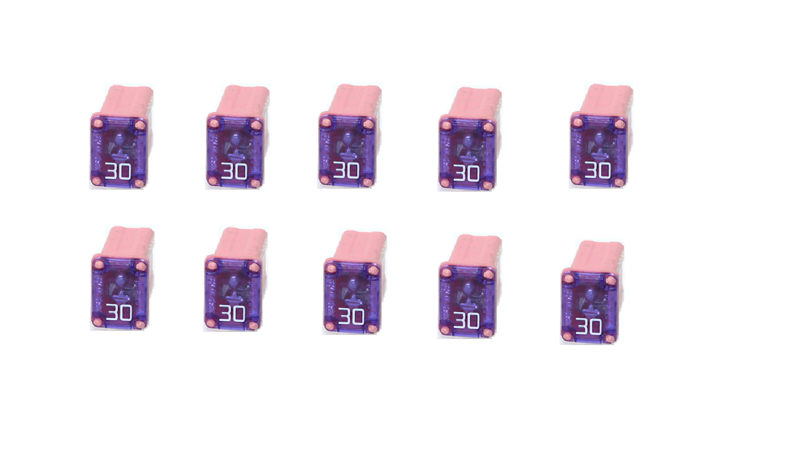 11.ktkiiy様 10X Aftermarket 90982-08306 30A FEMALE FUSE TOYOTA FUSIBLE