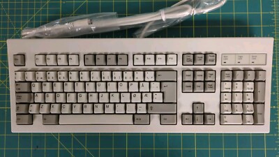 NOS NMB Hi-Tek Space Invader Keyboard - QWERTY Black Clicky - Norwegian Layout