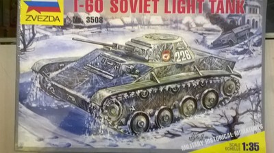 KIT ZVEZDA 1:35 T-60 SOVIET LIGHT TANK ART 3508