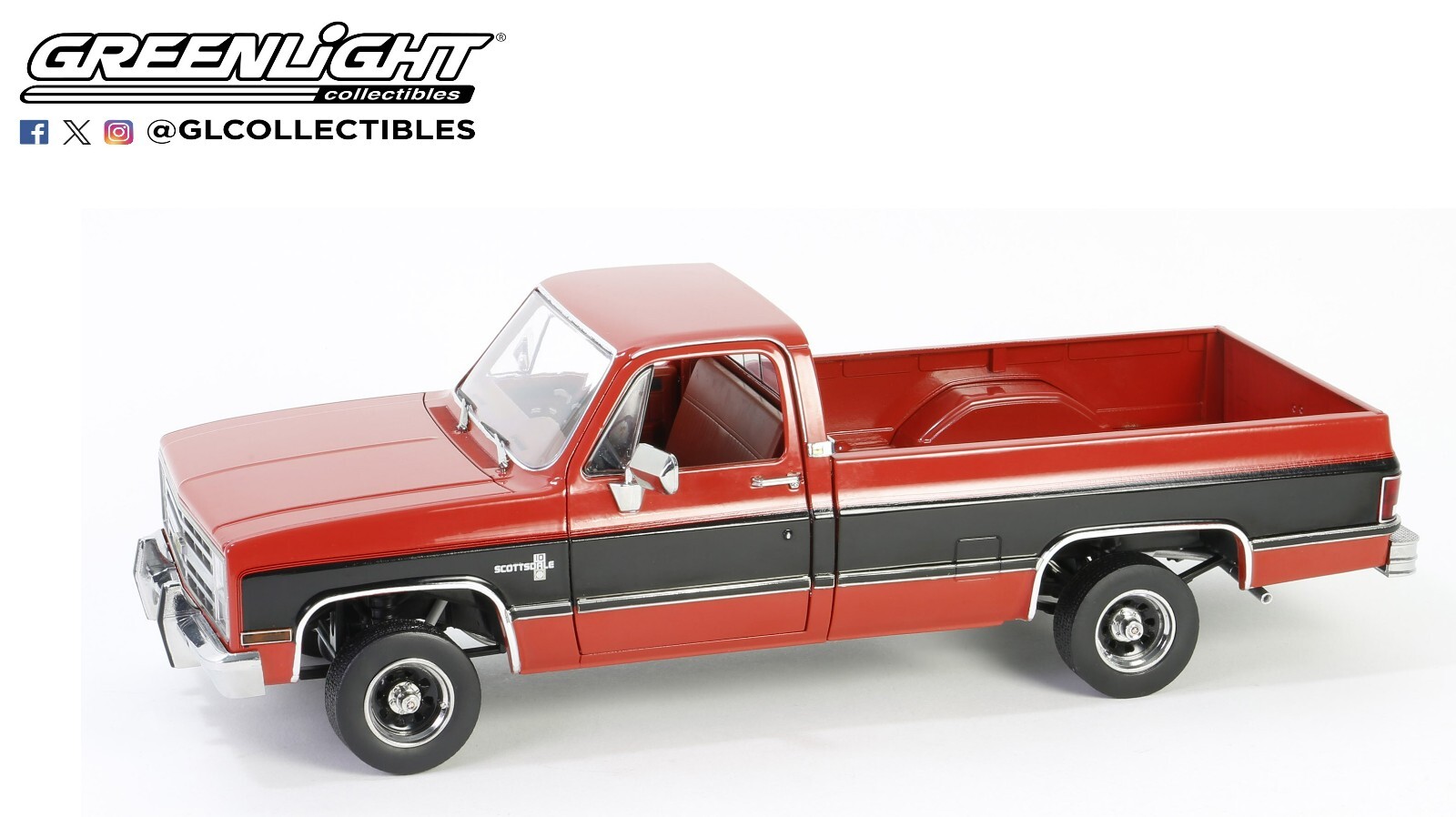 ミニカー Green light Pickup/ Truck Set 1990 Dodge D-350 Pickup Truck Green and White 