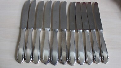 WMF   3300    11 Messer  23 cm     90er Silber  Sehr gut