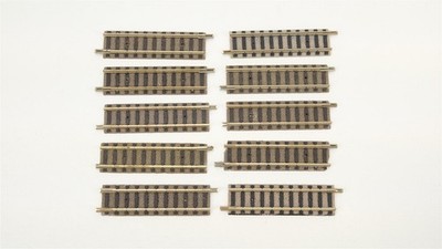 Fleischmann N 9102 Gerades Gleis 57,5 mm 10 Stück (gebrauchter Zustand)